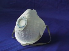Face mask with latex valve