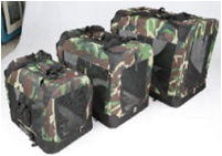 Dog Or Cat Camouflage Collapsible Pet Carrier with Carry Bag (Medium)