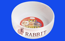 LB-476 PORCELAINE RABBIT DISH 12pk