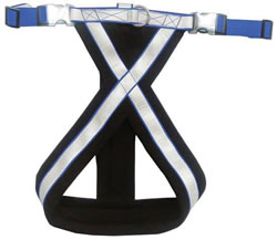 LB-666 BLUE PADDED SAFETY HARNESS 45-70CM