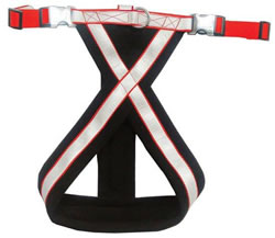 LB-667 RED PADDED SAFETY HARNESS 45-70CM