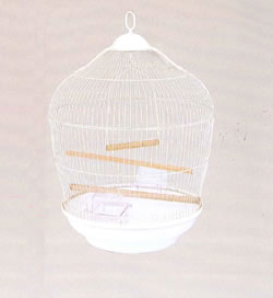 LB-B21 WHITE BIRD CAGE FLAT PACKED