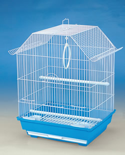 LB-B25 Cage White & Blue Base 