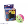 9CM DBLE ACTION PET PLAY BALL  IN COLOUR WINDOW BOX
