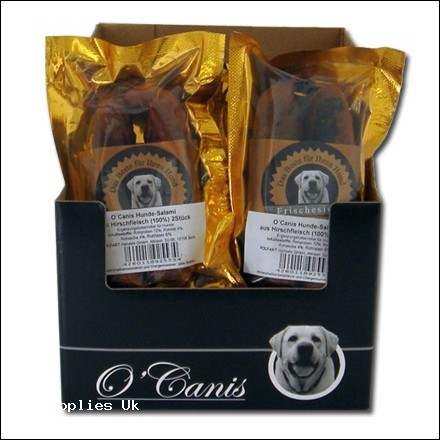 O' Canis deer meat salami 2pcs per packet 27 pks to a case