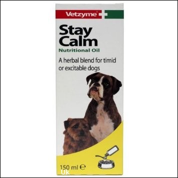 Vetzyme Stay Calm Food Supplement To Calm Dogs 150ml 