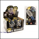 IONIC PET BRUSH IN CLAM SHELL  12PCS IN DISPLAY BOX