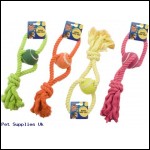 NEON ULTRA BRIGHT ROPE DOG TOY
