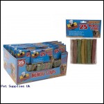 25PCE FLAT MUNCHY STRIPS IN  POLYBAG W/HEADER DISPLAY BOX