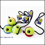 NYLON ROPE WITH L/S TENNIS  BALL THROWER & HANG TAG