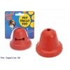 RUBBER BELL FOOD TREAT TOY  EACH PC WITH HEADER CARD