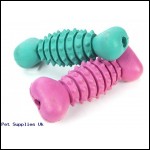 CRUFTS RUBBER DUMBBELL TREAT  TOY