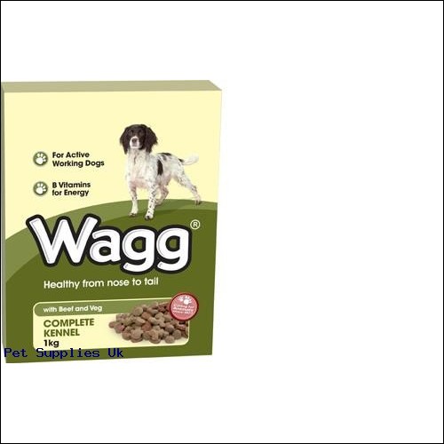 Wagg with Beef & veg Complete Kennel 5 x 1kg Boxes