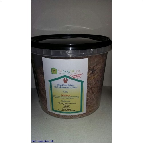 Mixed Suet Pellets With Mealworms & Seeds 3kg