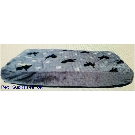 Snug And Cosy Small Rectangle Paw Print Grey Cushion