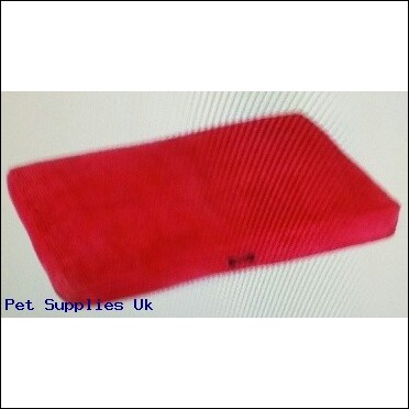 Snug And Cosy Red Rectangle Dog Cushion Small 60 cm