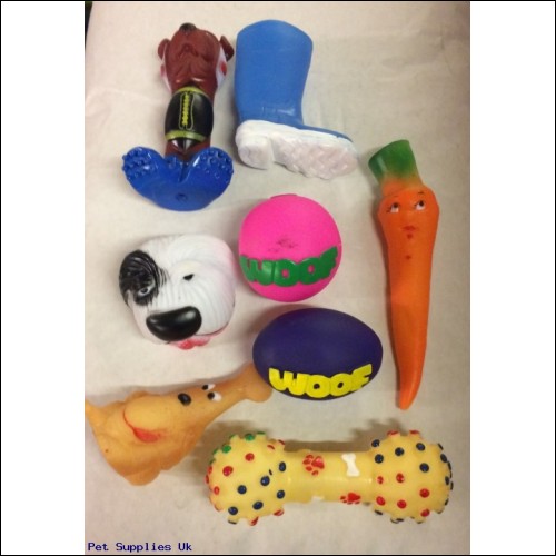 Squeaky Pet Toys 8pk Mixed Nice Quality