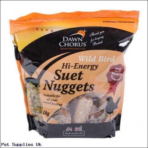 Hi Energy Dawn Chorus Wild Bird Garden Feed Suet Nuggets Mealworm Nutrition 1KG