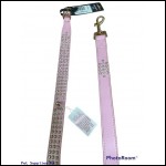 Jewel Triple Row Collar 23" pink + 4ft Pink Lead