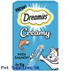 DREAMIES Creamy Adult Cat & Kitten Treats with Scrumptious Salmon, 40g